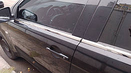 Зовнішня окантовка вікон OmsaLine для Mitsubishi Lancer X (2008-)(4 шт.)