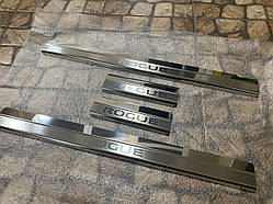 Накладки на пороги Nissan Rogue SPORT з 2016- (Premium)