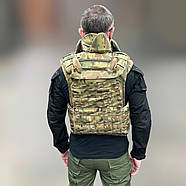 Захист шиї з балістичним пакетом 1 класу, Піксель, захист шиї від уламків, горжет захисний Мультикам, фото 3