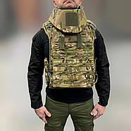 Захист шиї з балістичним пакетом 1 класу, Піксель, захист шиї від уламків, горжет захисний Мультикам, фото 4