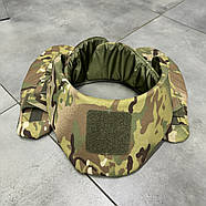 Захист шиї з балістичним пакетом 1 класу, Піксель, захист шиї від уламків, горжет захисний Мультикам, фото 10