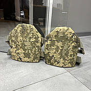 Балістичний захист стегон 1 класу, малий, Мультикам, захист ніг від уламків, балістичний пакет 1 класу Піксель, фото 8
