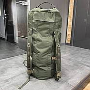 Баул армійський 100 л, Оксфорд 600D, з плечовими ременями, Мультикам, Wintac, армійський речмішок Без візерунків і принтів, Олівковий, фото 6