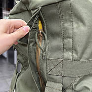 Баул армійський 100 л, Оксфорд 600D, з плечовими ременями, Мультикам, Wintac, армійський речмішок Без візерунків і принтів, Олівковий, фото 9