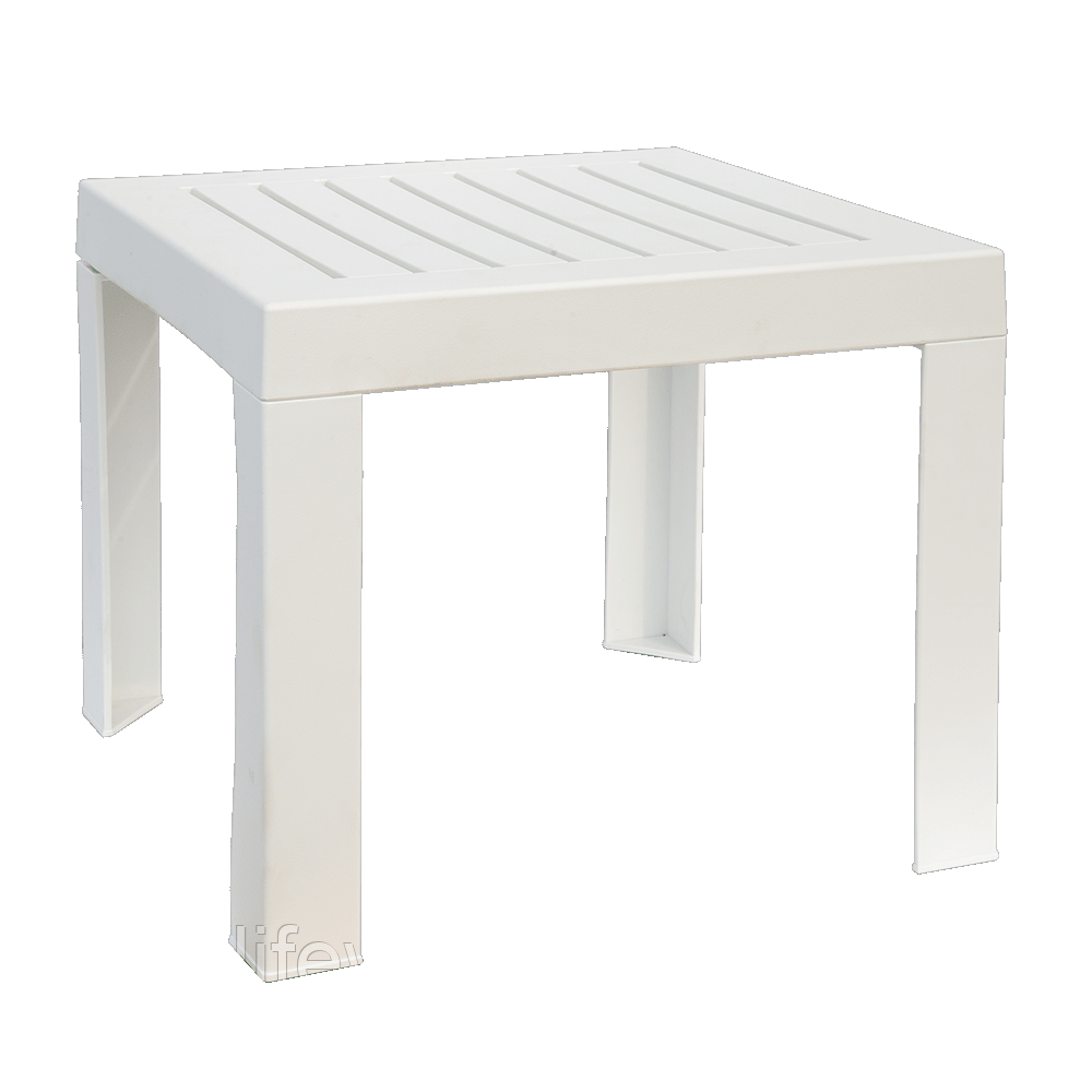 Столик для шезлонга Papatya SUDA 01 білий, фото 1