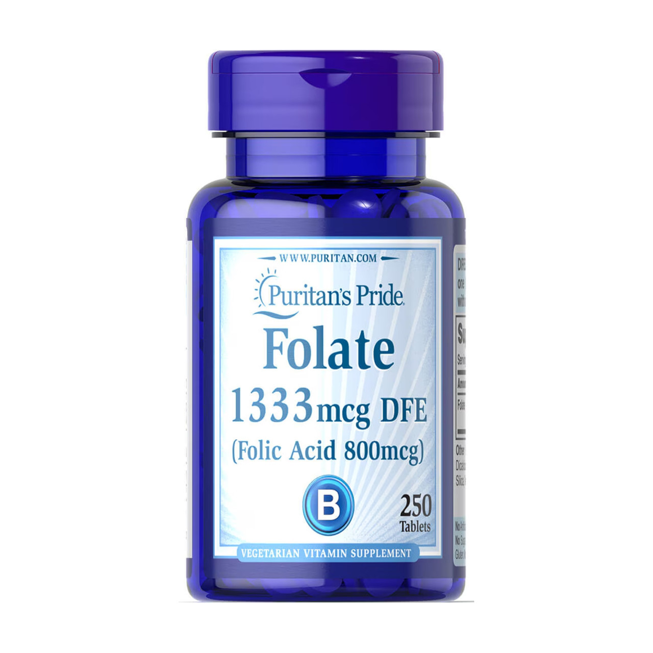 Folate 1333 mcg DFE - 250 tabs, фото 1