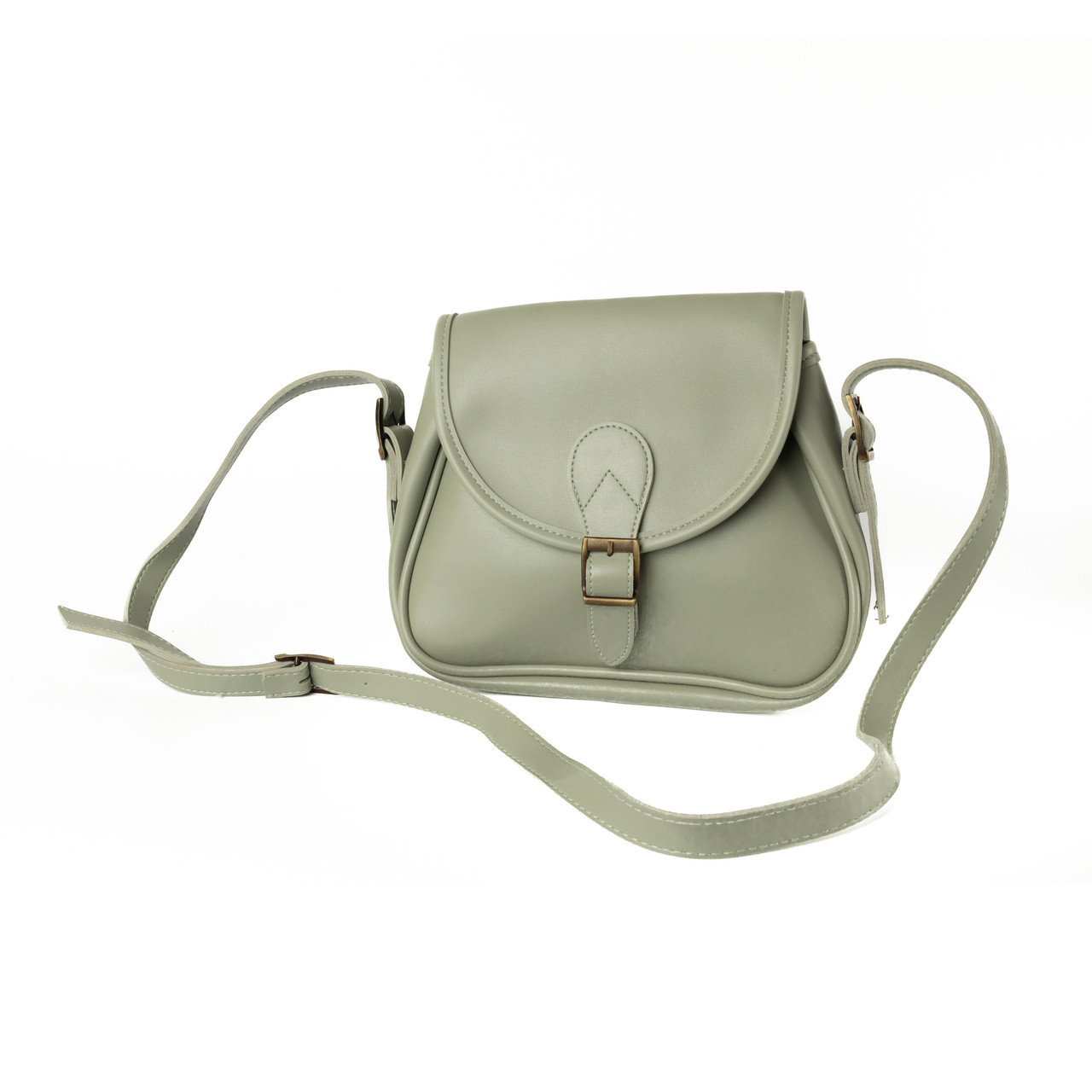 Сумка жіноча через плече з якісної штучної шкіри, стильна сумочка, Оливковий, фото 1