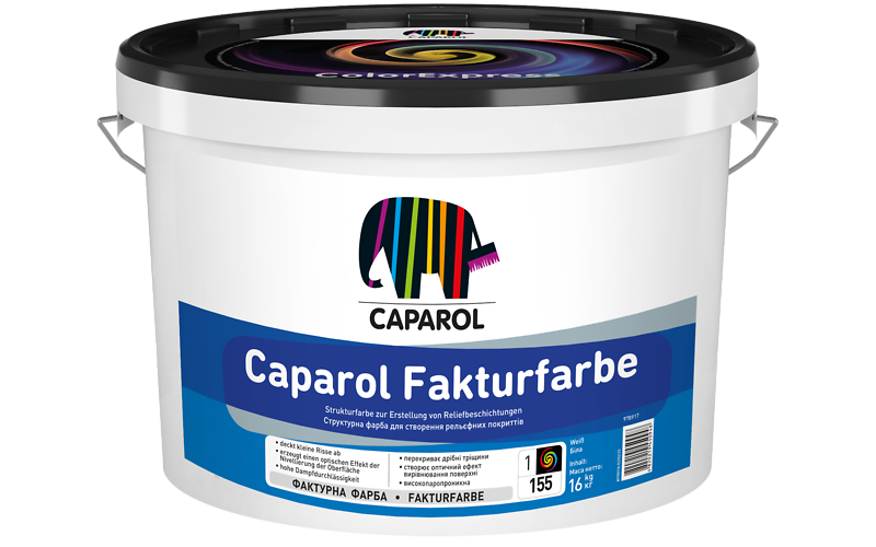 Фарба універсальна акрилова матова Caparol Fakturfarbe, База 1, 16 кг.