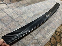 Накладка на бампер із загинанням Ford Edge USA (2014-2018) (Carbon)