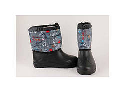 Чоботи дитячі зимові на затяжці (8 пар) арт.ДДТ-01 сині 30-37р. ТМ DREAM-STAN