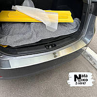 Накладка на бампер із загином Hyundai i30 універсал (2011-2015)