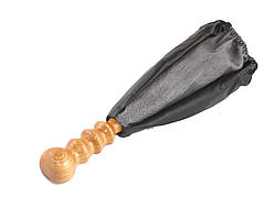 Чохол куліси КПП ВАЗ 2108-099 з ручкою дер., чорний + сірий*