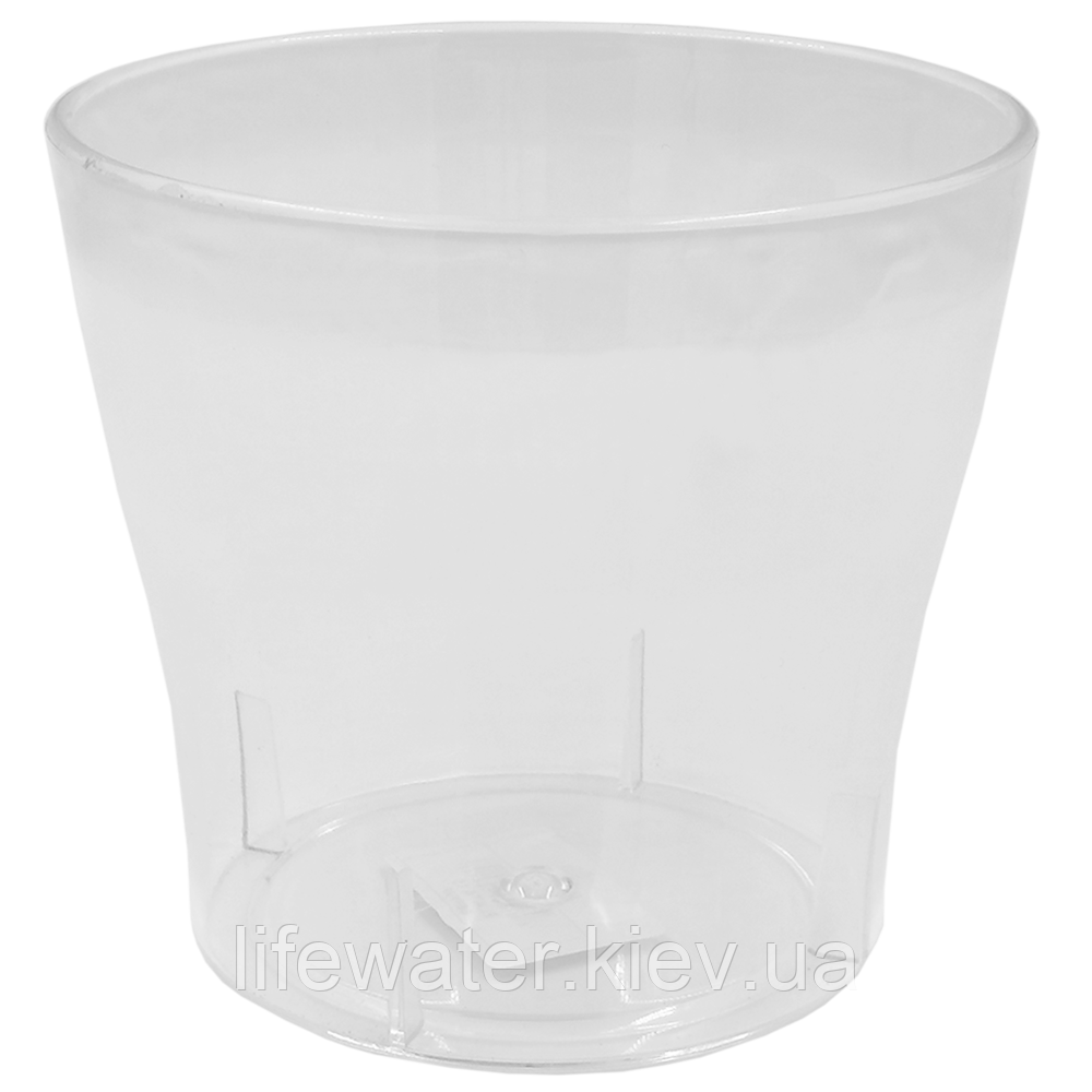 Горщик для орхідеї Elata 1,5 л прозорий, фото 1