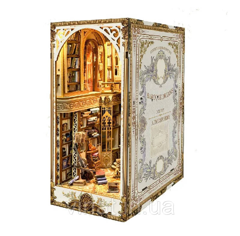 Бук Нук Baroque Dreams Бароко DIY Wooden Book Nook Shelf Insert SQ-21W