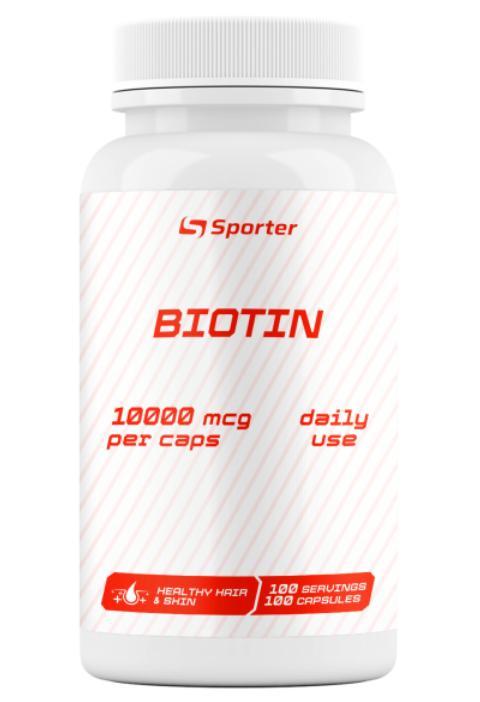 Біотін SPORTER BIOTIN 10000 мкг 100 капсул