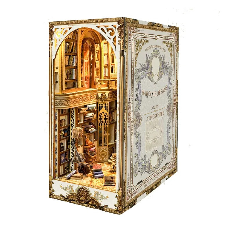 Бук Нук Baroque Dreams Бароко DIY Wooden Book Nook Shelf Insert SQ-21W