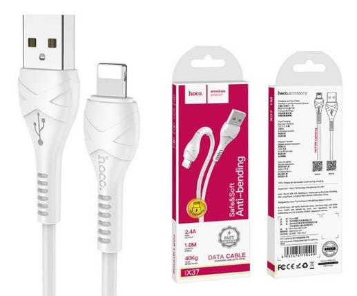 Кабель HOCO X37 iPhone Cool power 1м, фото 1