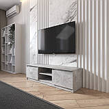 Тумба ТВ під телевізор, тб тумба з полицею на 2 двері з фасадами без ручок R-14, фото 2