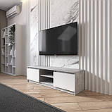 Тумба ТВ під телевізор, тб тумба з полицею на 2 двері з фасадами без ручок R-14, фото 10
