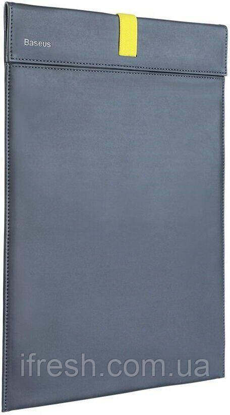Чехол Baseus для Macbook Let''s go Traction Computer Liner Bag (13 inches), Grey+Yellow (LBQY-AGY)