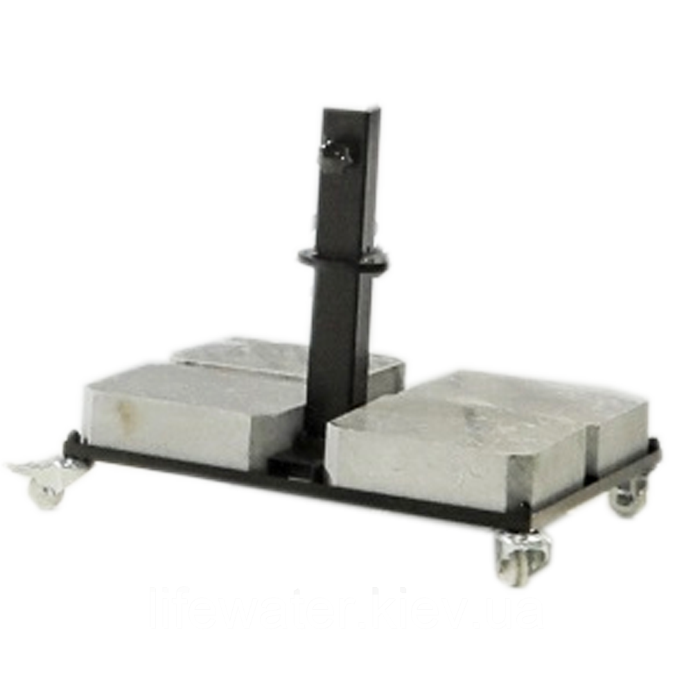 База для парасолі The Umbrella House з 4 мармуровими плитами на колесах 200кг, для 3м і 4м парасолі MEGA, фото 1