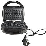 Електрогриль мультимейкер Crownberg CB-1077 4в1 бутербродниця вафельниця бельгійська вафля, фото 5