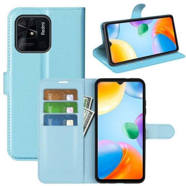 Чохол-книжка Litchie Wallet для Xiaomi Redmi 10C Light Blue, фото 1