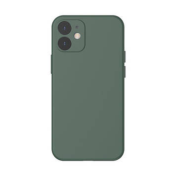 Чехол Baseus для iPhone 12 Liquid Silica Gel, Dark green (WIAPIPH61N-YT6A)