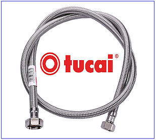Шланг водяний TUCAI 1/2 (гайка-гайка) 50 см нержавіюча сталь AQ HG-1212-500