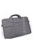 Сумка для ноутбука 15-16", Pocketbag, Dark Grey, фото 4