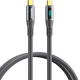 Комплект Повербанк O2 Project 60000 мАг 65W + Кабель гумовий Remax RC-C032 + Швидка GaN зарядка Remax RP-U55, фото 4