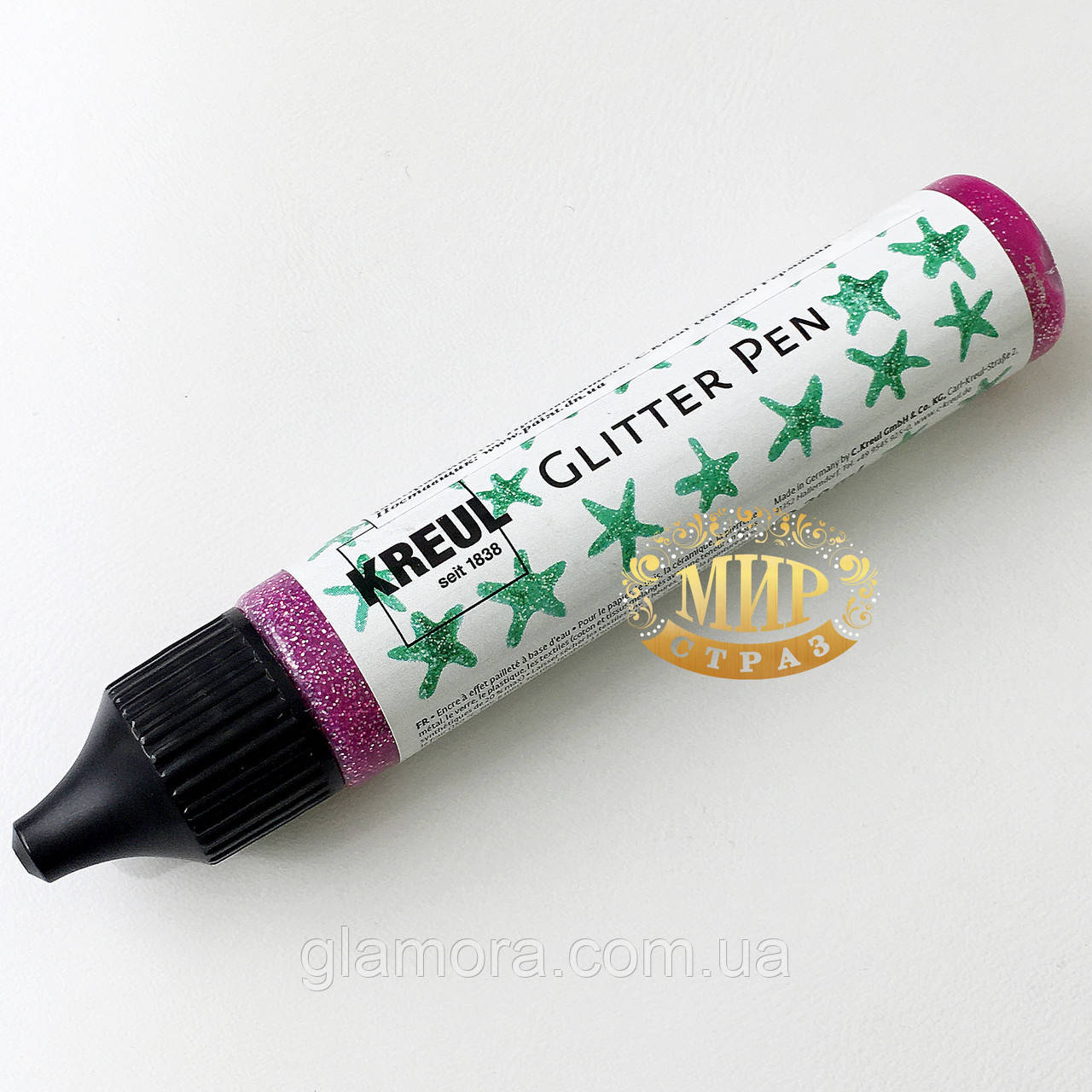 Глітерний олівець 29ml, Малиновий, фото 1