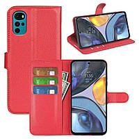 Чохол-книжка Litchie Wallet для Motorola G22 Red