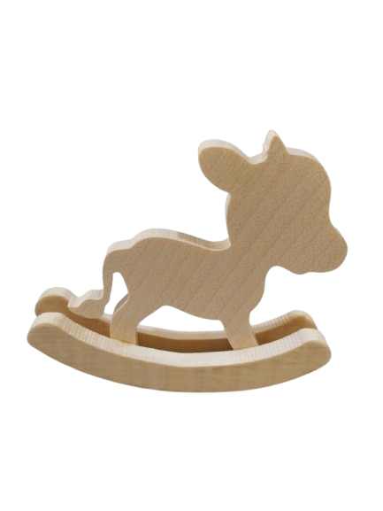 Дерев'яний Бичок Гойдалка 11*11 см.|заготівля для декору | під фарбування | для декупажу