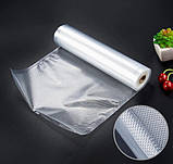 Пакети для вакууматора в рулоні 28 см x 1500 см гофровані для вакуумного пакувальника, фото 2