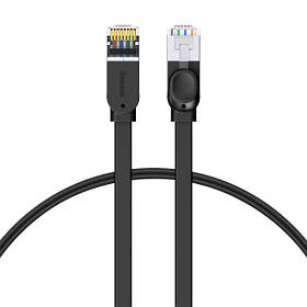 Кабель для інтернету Baseus High Speed Six RJ45 Gigabit network (3m), Black (PCWL-C01)