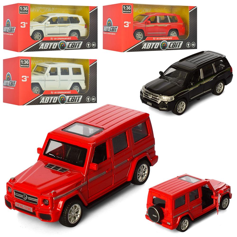 Автомобіль AS-1846 "АвтоСвіт" червона, 1:36, металевий, інерційний, відчиняються двері, 14х7,5х6,5 см