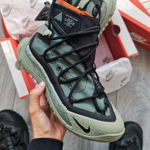 Мужские Кроссовки Nike ACG Terra Antarktik GORE-TEX Khaki Зеленые Найк ...