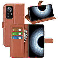 Чохол-книжка Litchie Wallet для Xiaomi Redmi K50 Ultra Brown