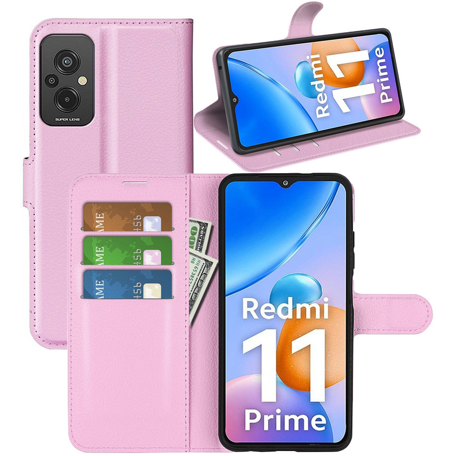 Чохол-книжка Litchie Wallet для Xiaomi Redmi 11 Prime 4G Light Pink, фото 1
