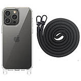 Чохол TPU Transparent with Straps для Apple iPhone 12 Pro/12 (6.1"), фото 3