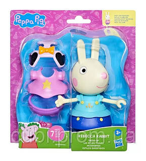 Игровой набор PEPPA FIGURINES серии "Модное приключение" - ОДЕНЬ РЕБЕККУ, комбинированый