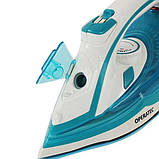 Праска Operatec OP-1003 праска з відпарюванням для прасування одягу Бірюзова 2200 Вт, фото 3