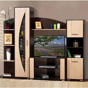 Стінка у вітальню зал під телевізор Мадера сучасна вітальня міні стінка маленькі модульні міні стінки в кімнату