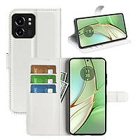Чохол-книжка Litchie Wallet для Motorola Edge 40 White