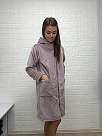 М'який та теплий халат на замку, велсофт