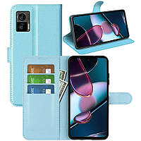 Чохол-книжка Litchie Wallet для Motorola Edge 30 Neo Light Blue