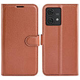 Чохол-книжка Litchie Wallet для Motorola Edge 40 Neo Brown, фото 5