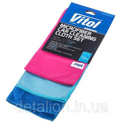 Набір ганчірок мікрофібра VSC3525-3 (VSC3525-3), фото 1