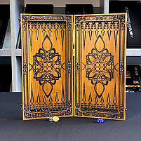 Нарди дерев'яні ручної роботи Скорпіон 68х32см подарункові, фото 3